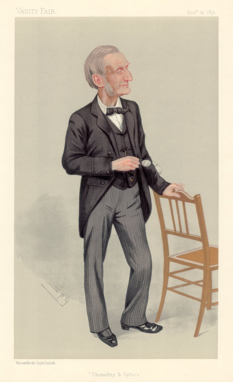 John Hall Gladstone, İngiliz kimyager, 1891 by Leslie Matthew Ward