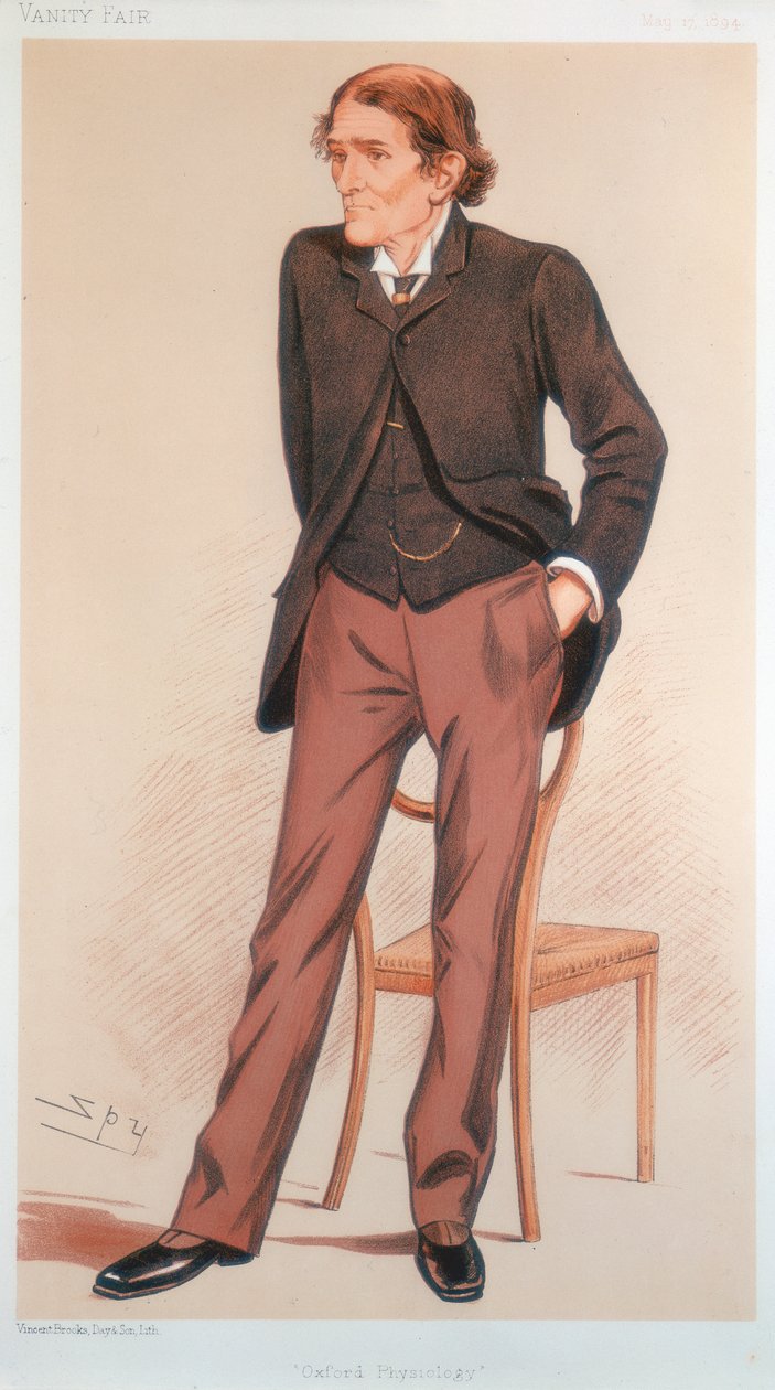 John Scott Burdon-Sanderson, İngiliz fizyolog, 1894 by Leslie Matthew Ward