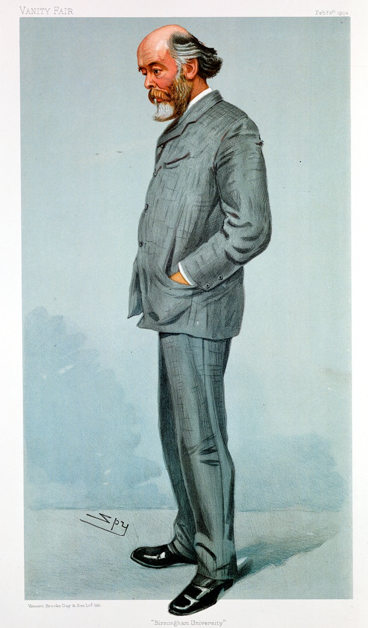 Oliver Lodge, İngiliz fizikçi, 1904 by Leslie Matthew Ward