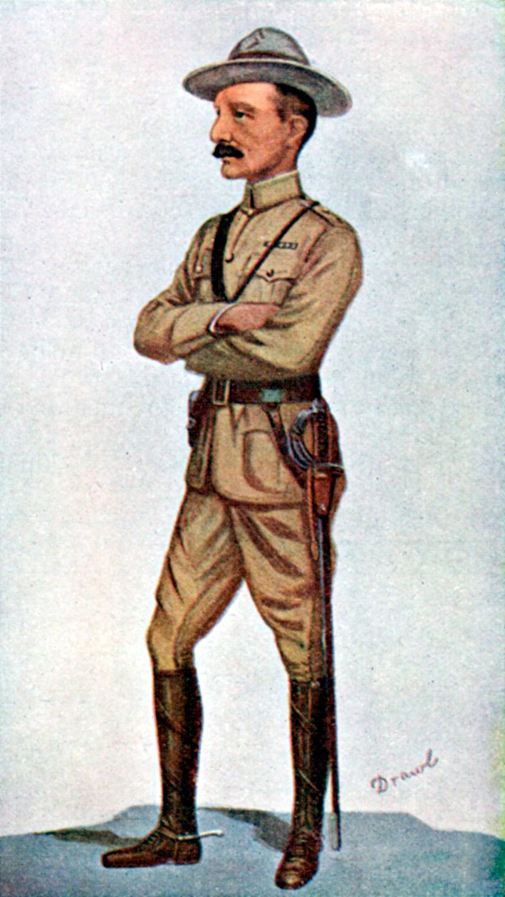Robert Baden-Powell, İngiliz askeri, 1900. by Leslie Matthew Ward