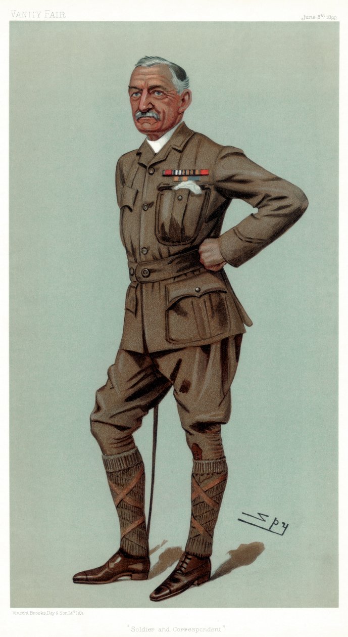 Asker ve Muhabir, Albay Francis William Rhodes DSO, 1899. by Leslie Matthew Ward