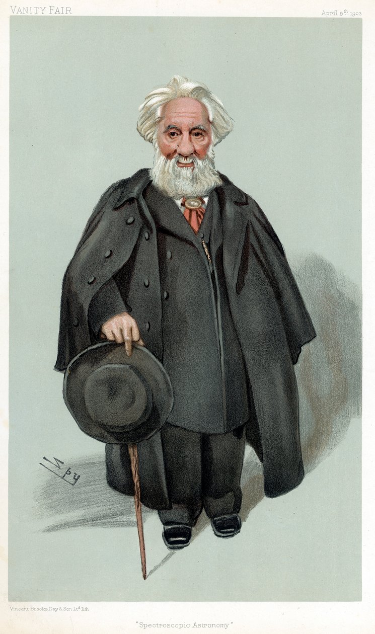William Huggins, İngiliz astronom ve spektroskopist, 1903 by Leslie Matthew Ward
