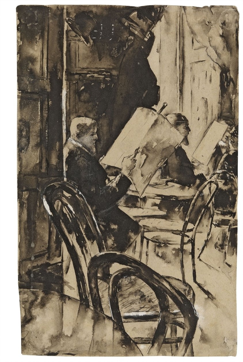 Kafe çiftçilerinde by Lesser Ury