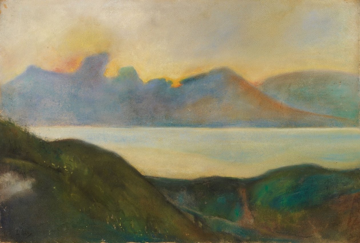 Oberitalienischer Gebirgseen by Lesser Ury