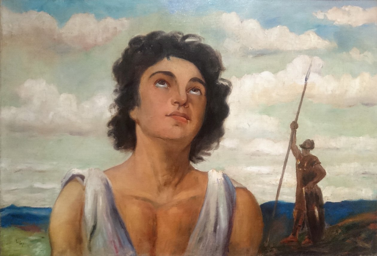 Davut dua ediyor by Lesser Ury