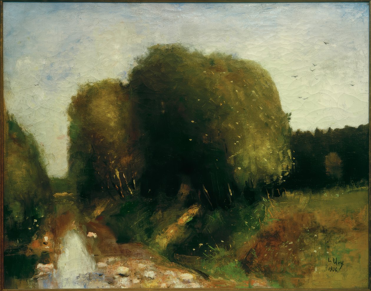 nehir manzarası by Lesser Ury
