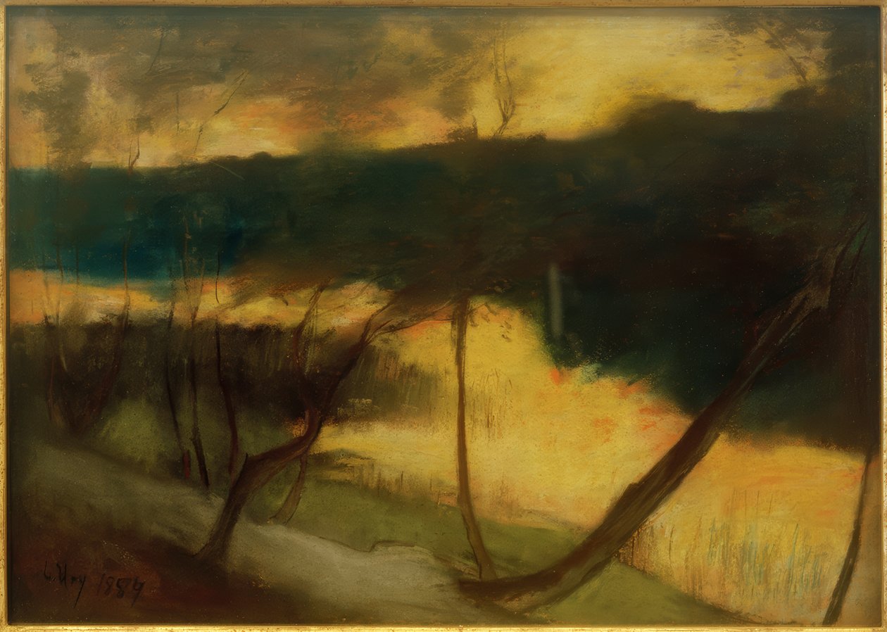 Nehir manzarası - akşam havası by Lesser Ury