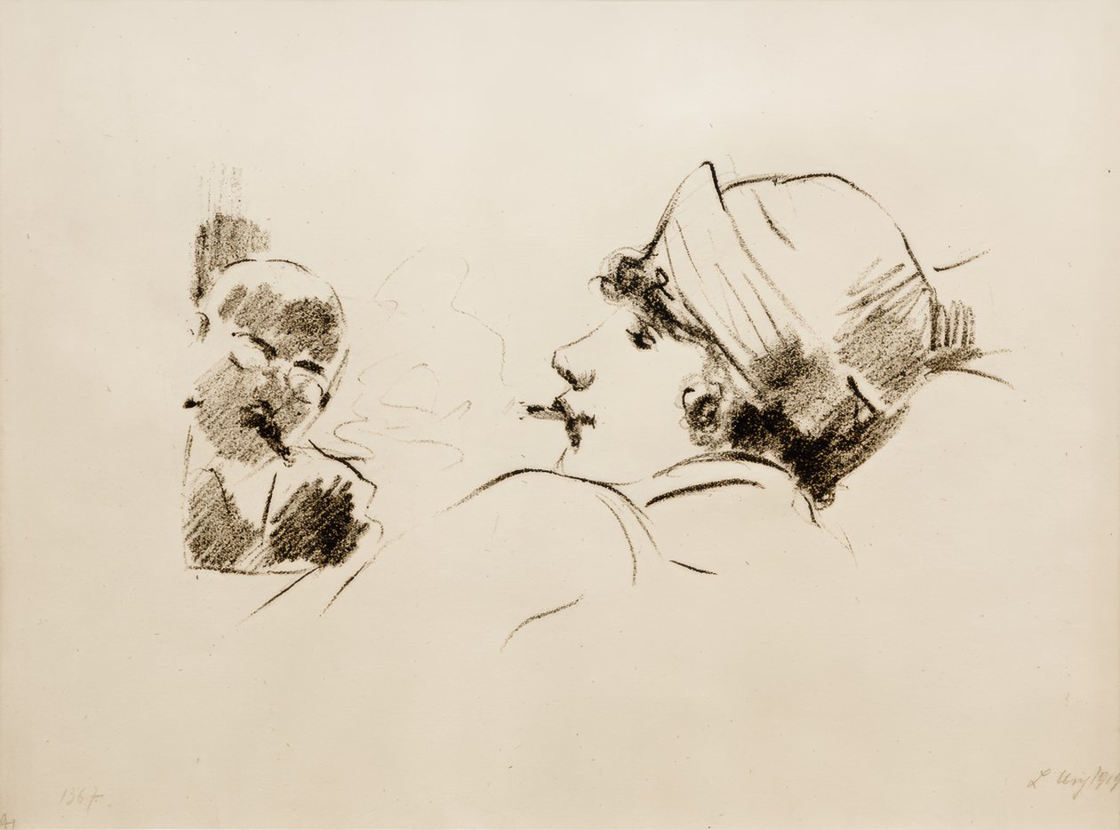 sigara bayan by Lesser Ury