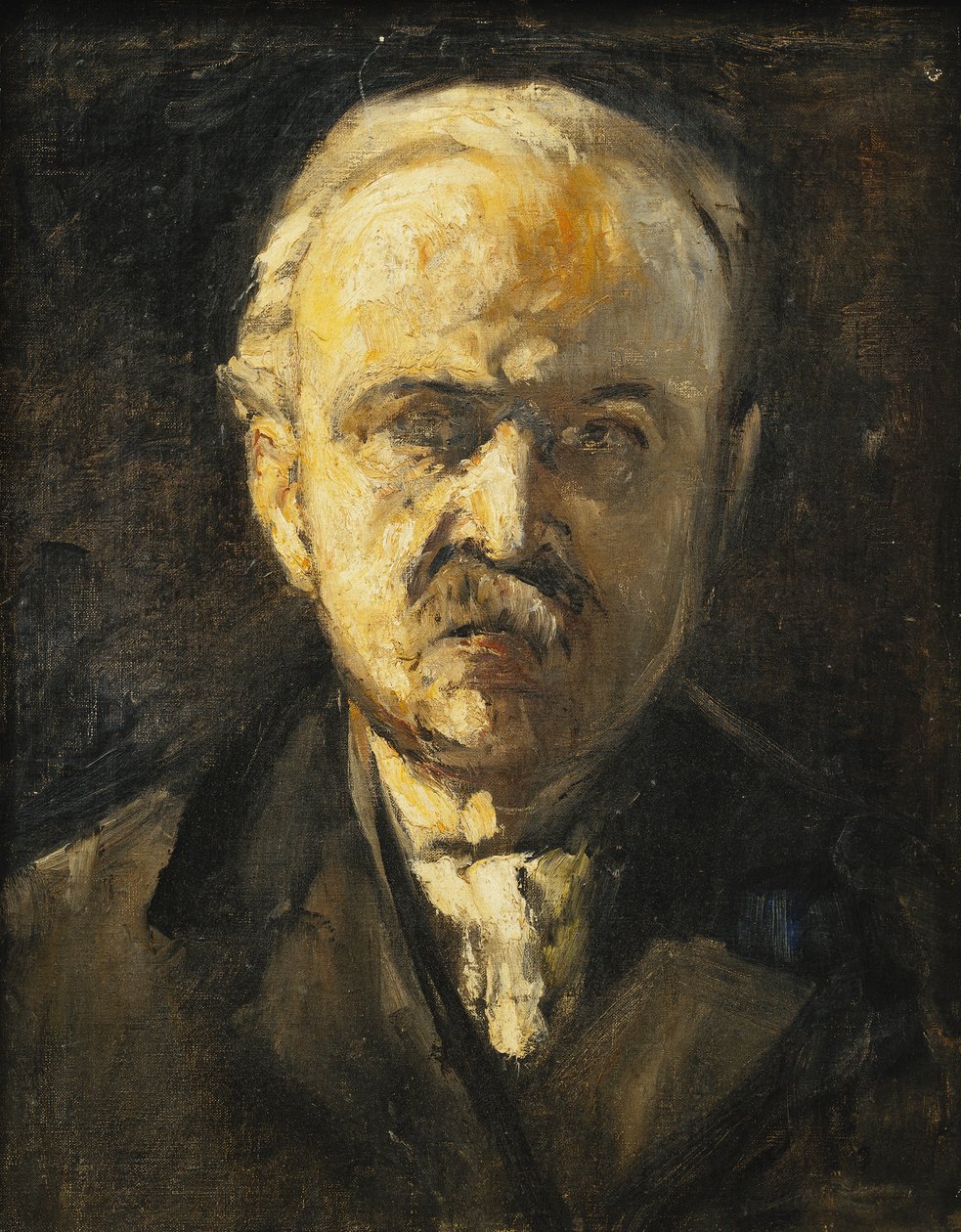 Otoportre; Kendi kendine eğitim, c. 1924 by Lesser Ury
