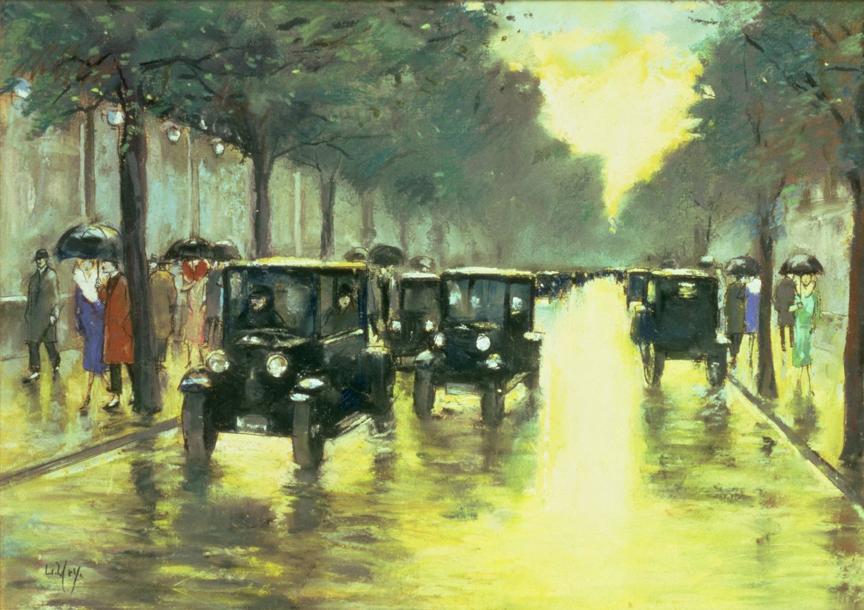 sokak sahnesi by Lesser Ury
