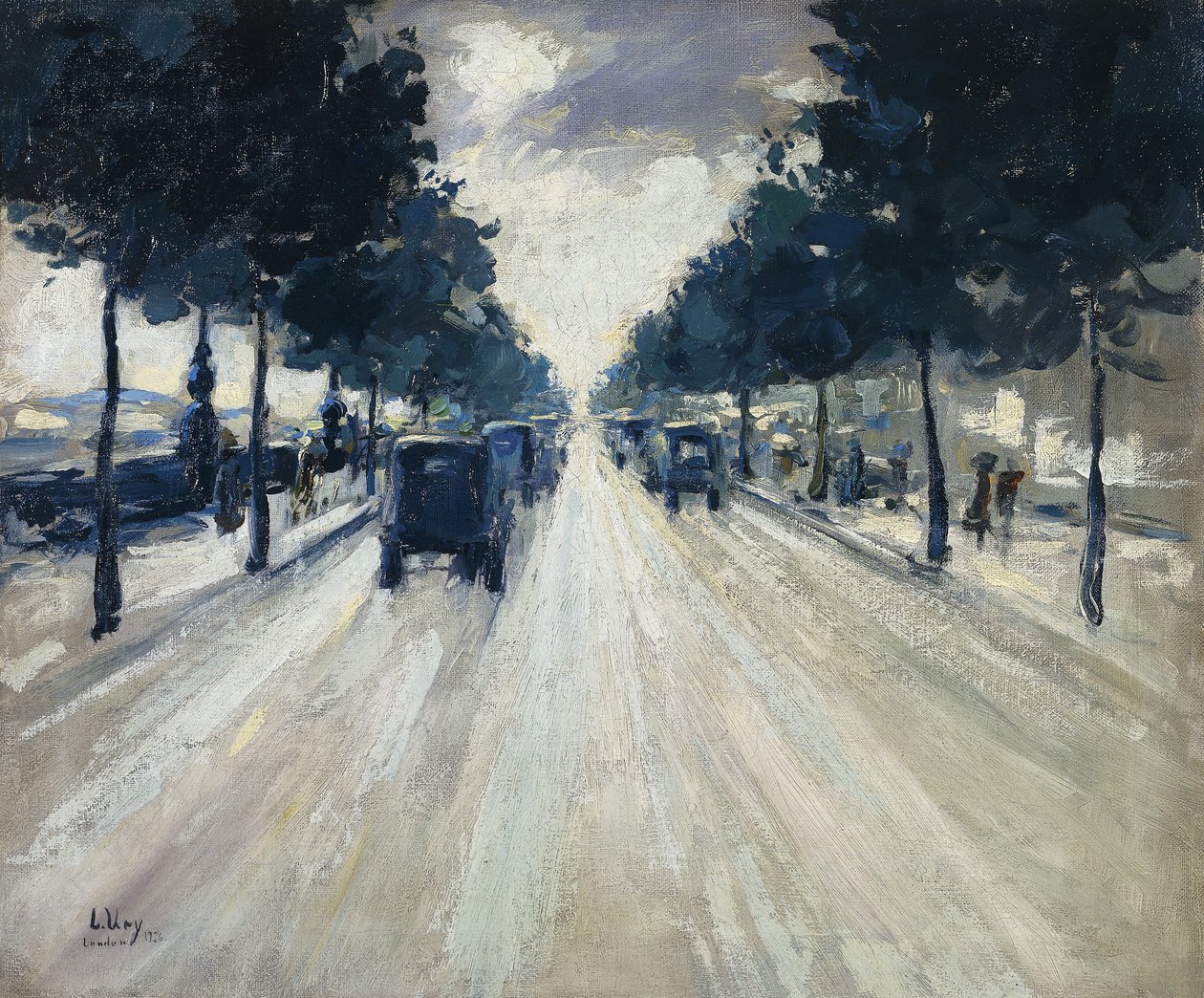 Dolgu, Londra, 1926 by Lesser Ury