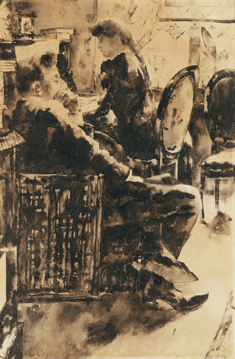 Müzik; müzik yaparken by Lesser Ury