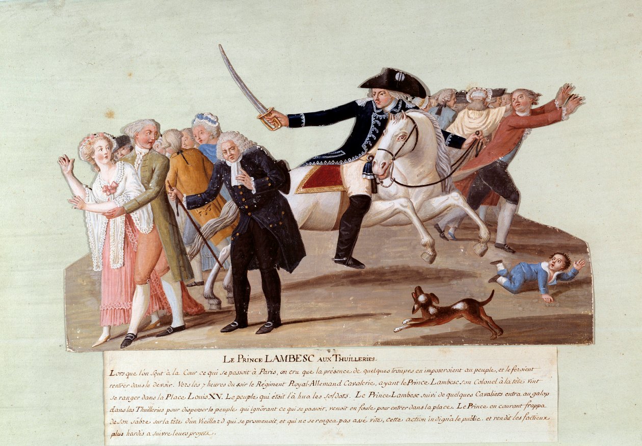 1789 Fransız Devrimi: Lambesc Prensi 12 Temmuz