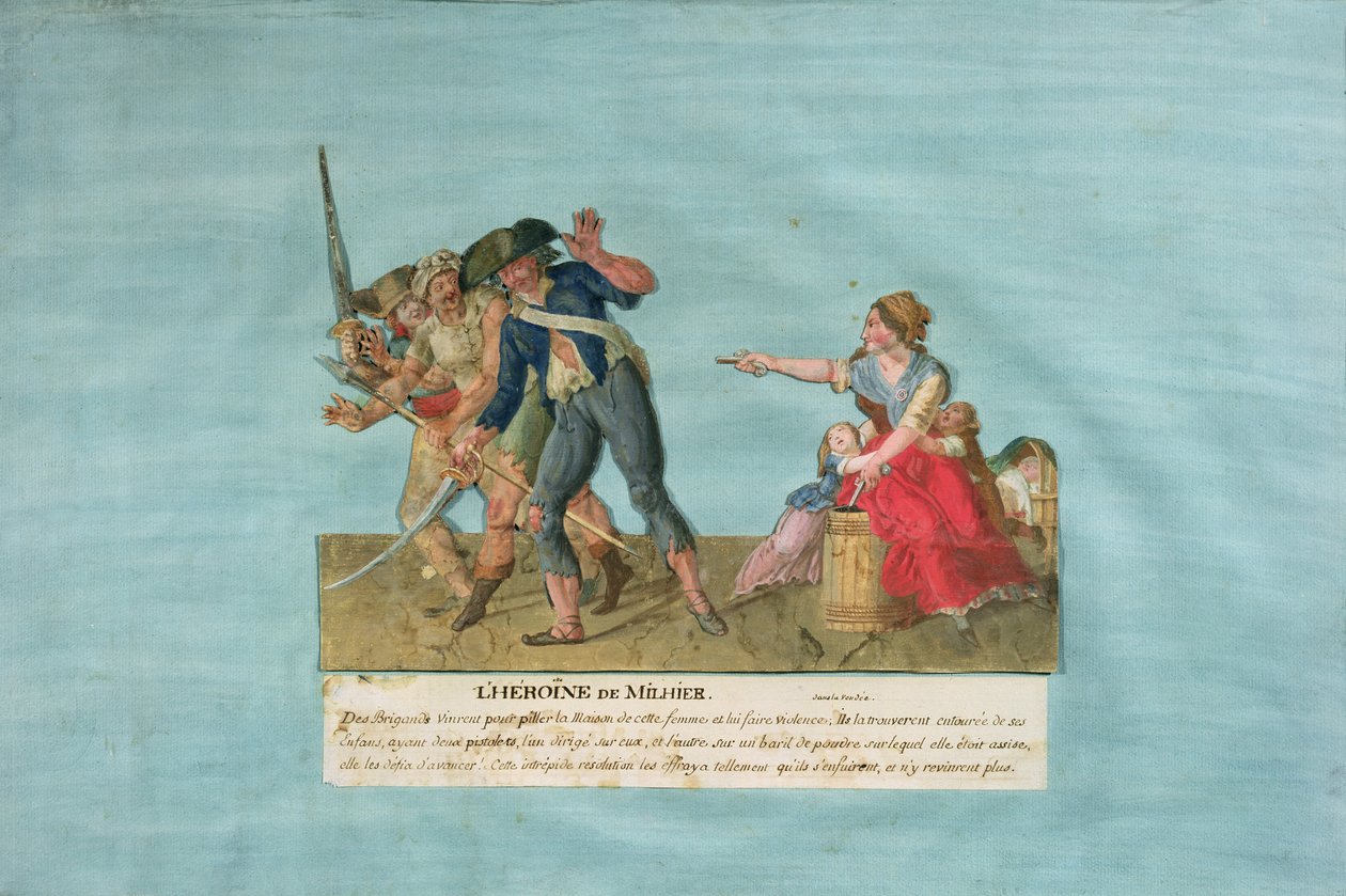 Milhier Kahramanı (kartta guaj) by Lesueur Brothers