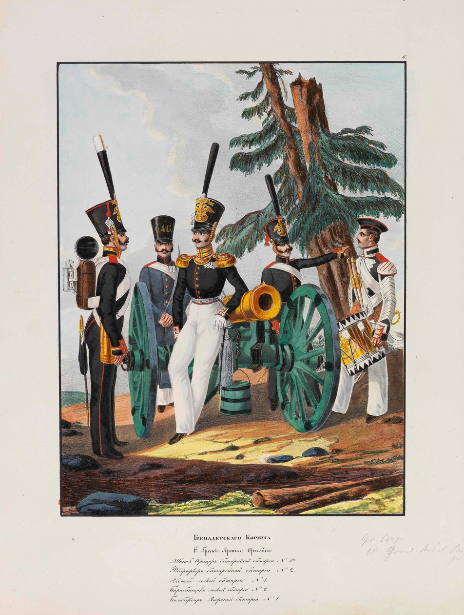 Rus İmparatorluk Ordusunun 1. Grenadier Tümeni, 1837-1839. by Lev Alexandrovich Belousov