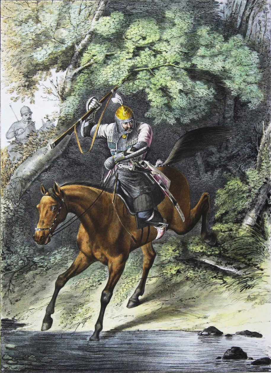 Can Muhafızları Kafkas-Dağ filosunun zırh taşıyıcısı, 1829 by Lev Alexandrovich Belousov