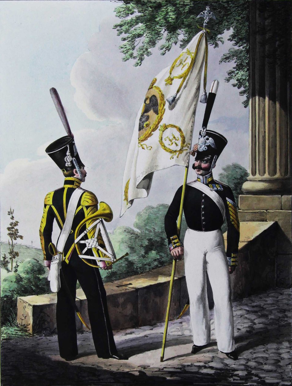 Porte-epee-Praporshchik ve Muhafız Garnizon Taburu