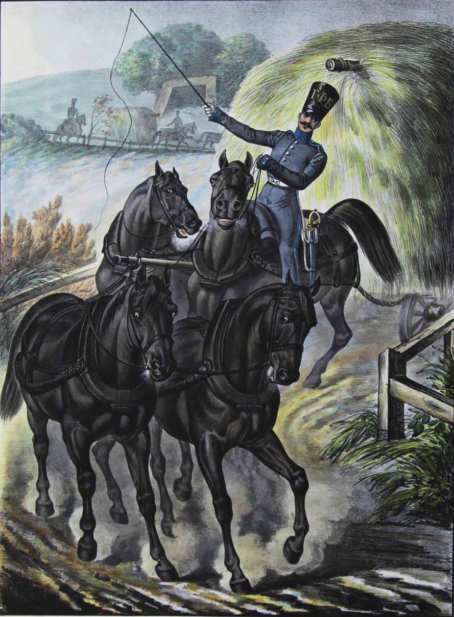 Muhafızların Asker Tedarik Tren Tugayı, 1829 by Lev Alexandrovich Belousov