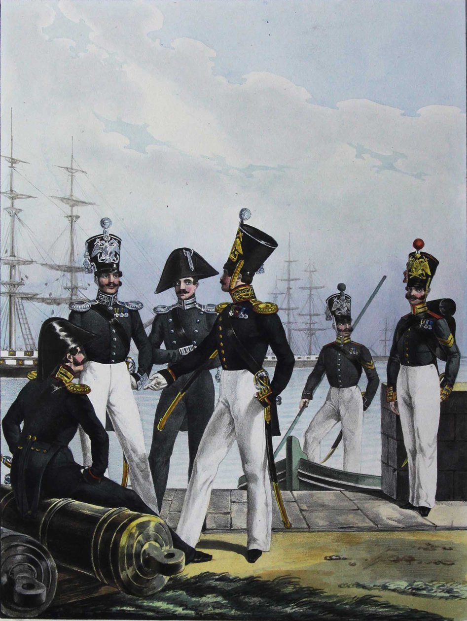 Muhafızlar Birliği Topçu Bölüğü ve Muhafızlar Kargo Bölüğü, 1829 by Lev Alexandrovich Belousov