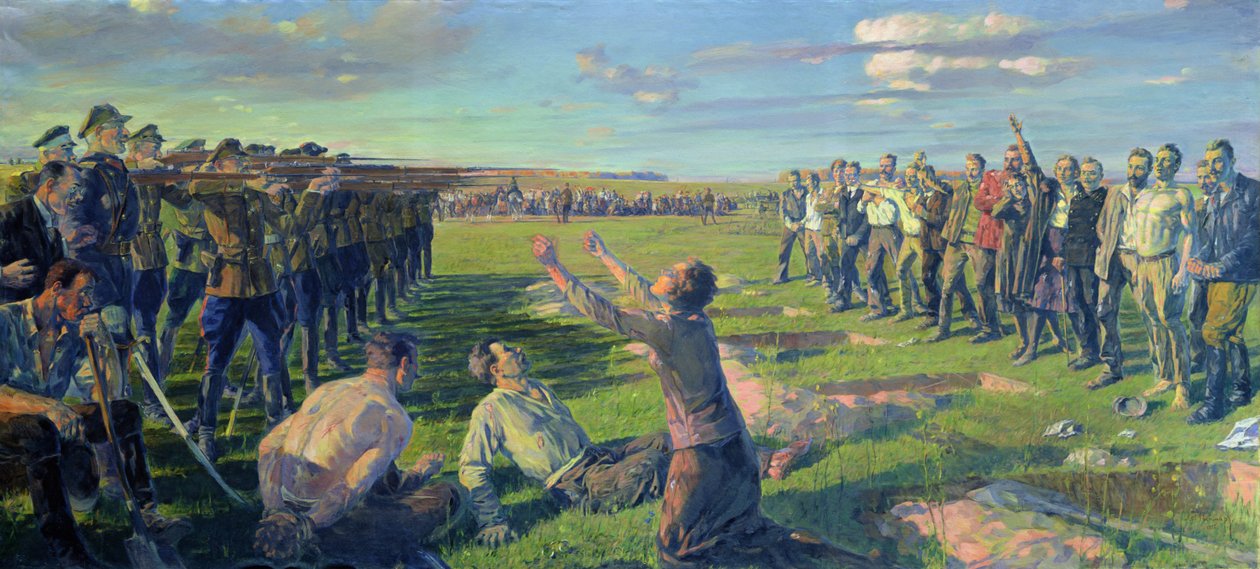 Berdyansk Birinci Konseyinin Yürütülmesi by Lev Grigoryevich Neumark
