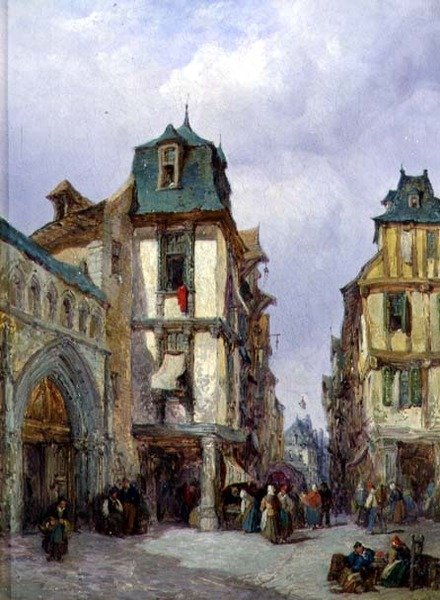 kasaba kadınları alışveriş by Lewis John Wood