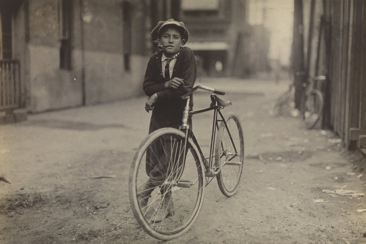 (Mackay Telegraph Company, Waco, Teksas için Messenger Boy) by Lewis Wickes Hine