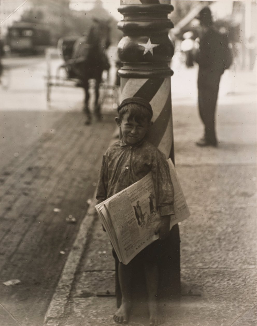 Küçük Bir Tıraş Makinesi, Indianapolis by Lewis Wickes Hine