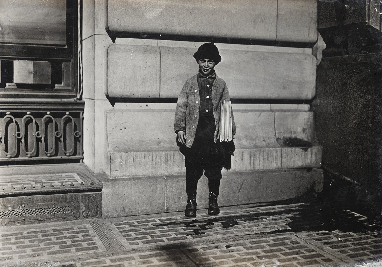 Gazeteci, 1909 by Lewis Wickes Hine