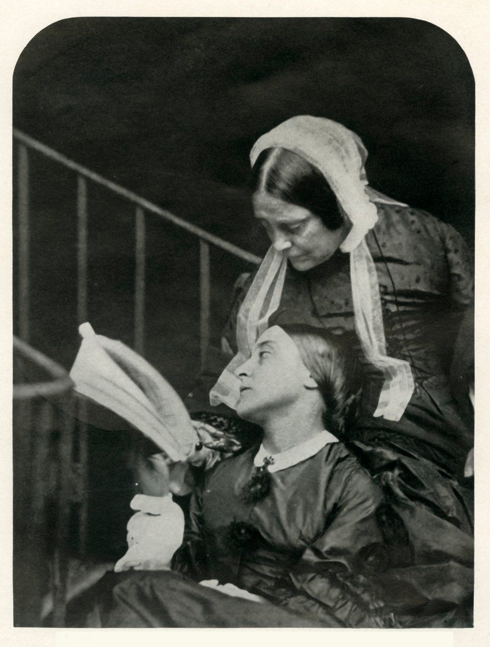 Christina Rossetti ve annesi Frances Rossetti, 1863, 1948. by Lewis Carroll