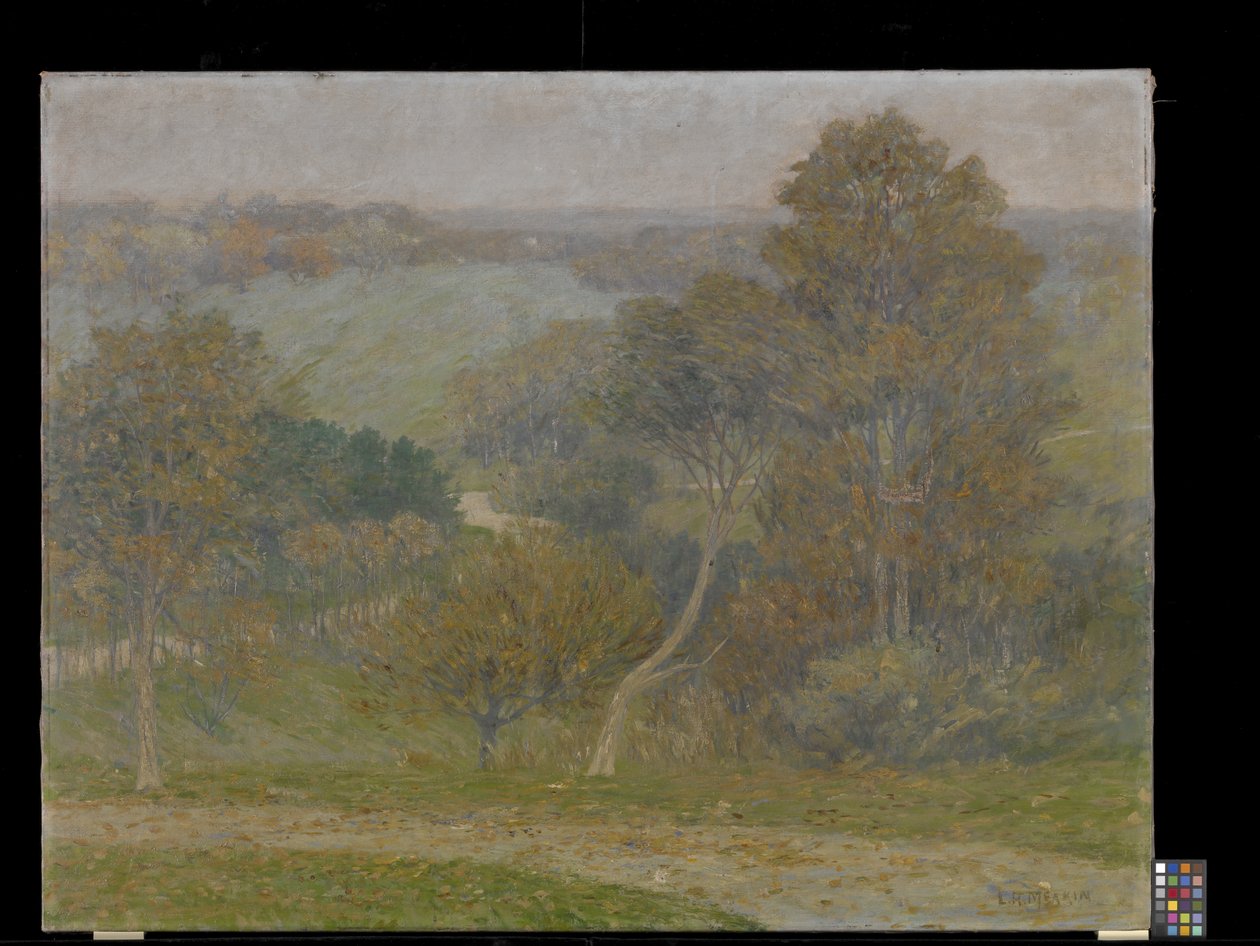 Hill And Hollow (tuval üzerine yağlı boya) by Lewis Henry Meakin