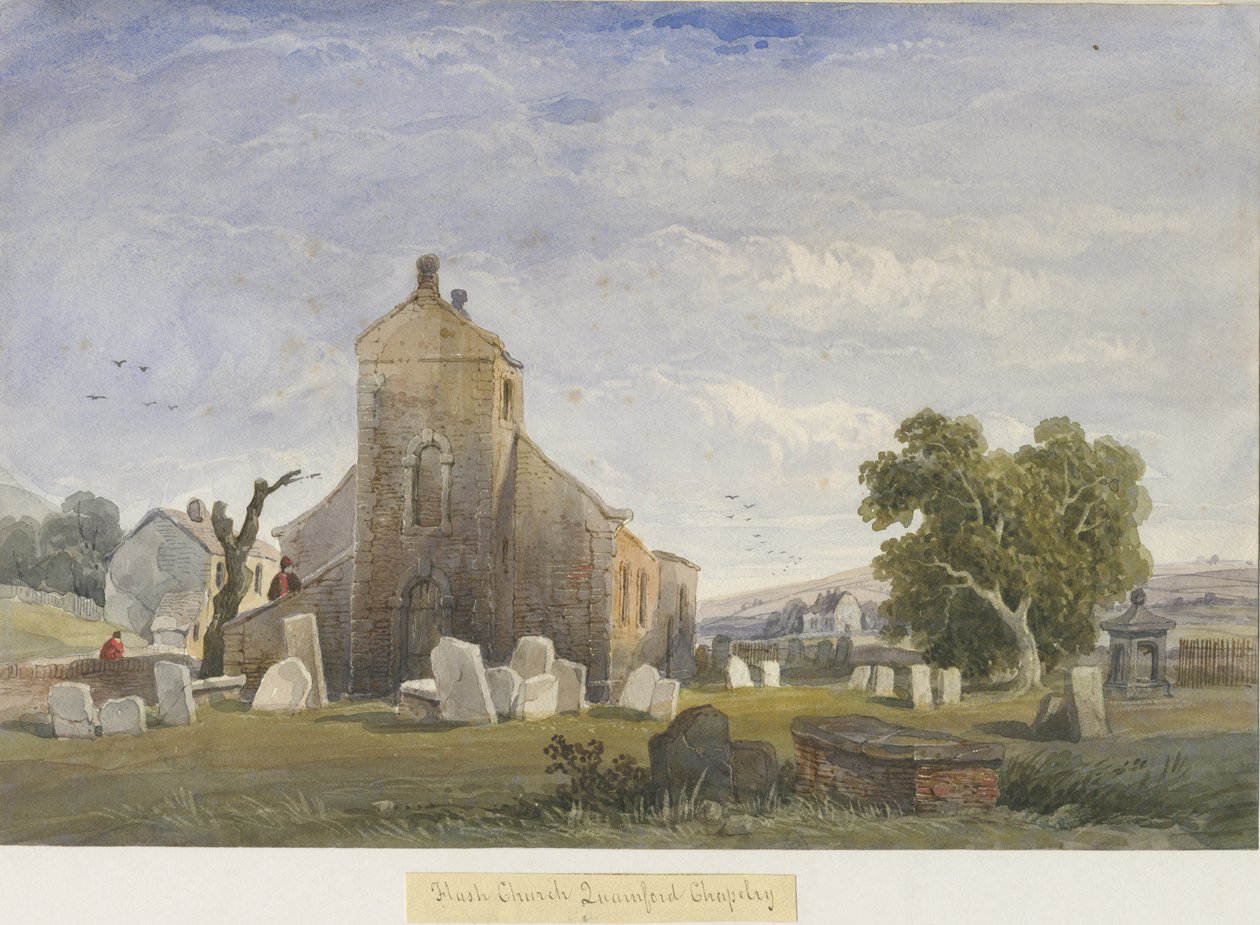 Flash Şapeli: sulu boya ve [c 1830-1840] by Lewis John Wood