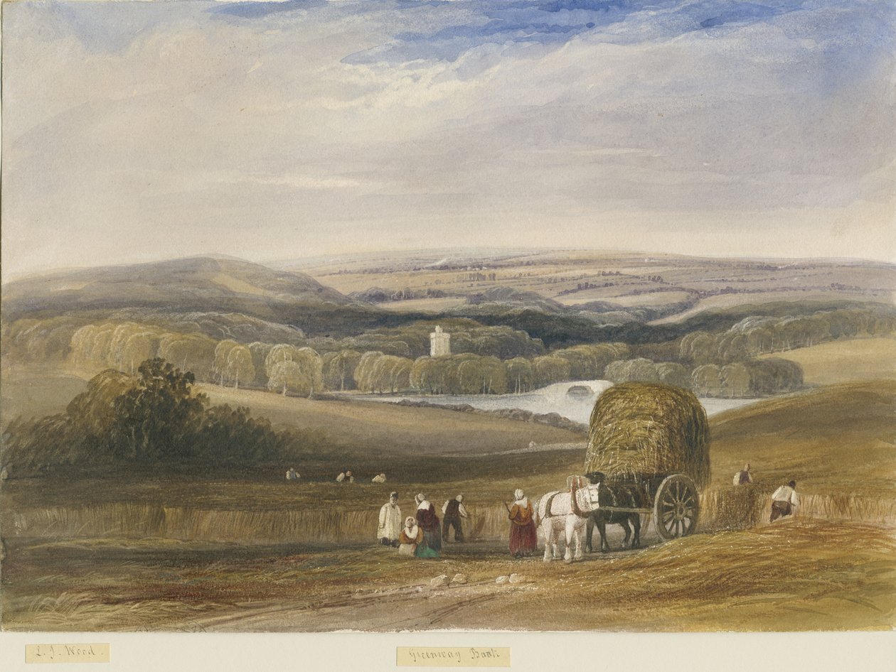 Greenway Bank: sulu boya ve [c 1830-1840] by Lewis John Wood