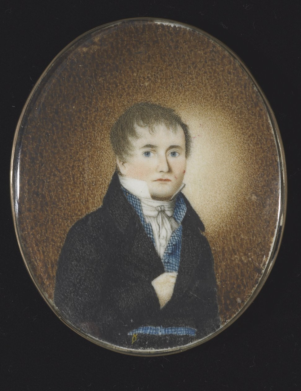 Otoportre, c.1810-20 (fildişi üzerine suluboya) by Lewis Peckham
