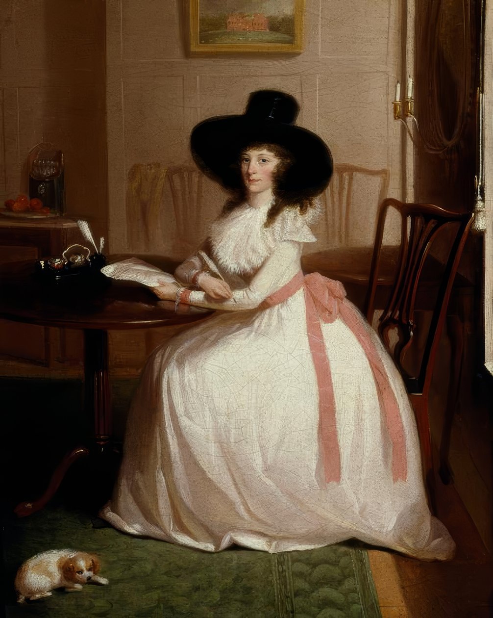 Elizabeth Maria Chevallier Syer, portre / resim v. Vale by Lewis Vaslet
