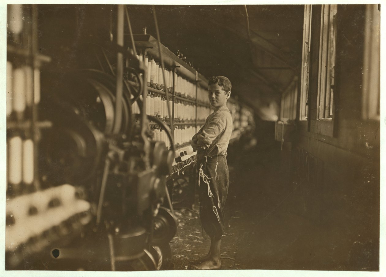 John Dempsey, 11 veya 12 yaşında, Jackson Mill, Fiskeville, Rhode Island