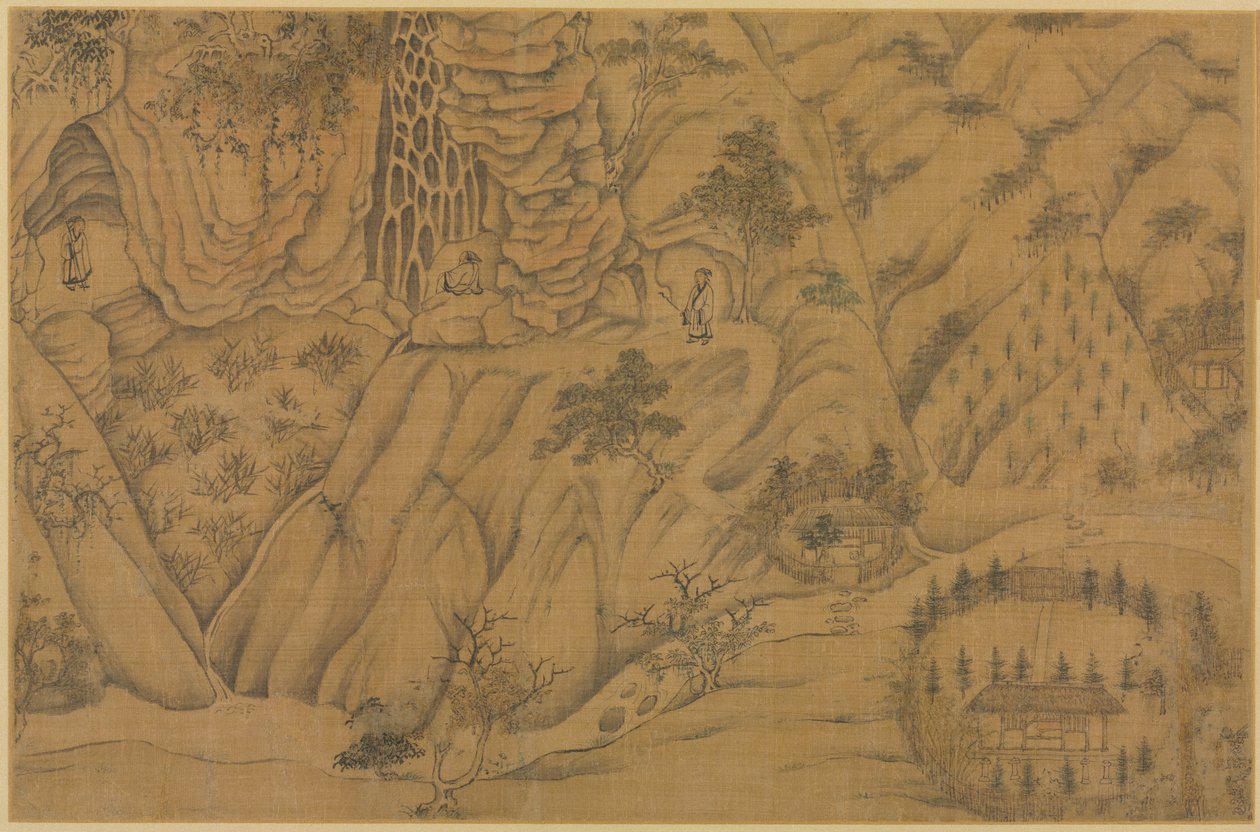 Longmian ("Uyuyan Ejderha") Dağlarında Yaşamak by Li Gonglin