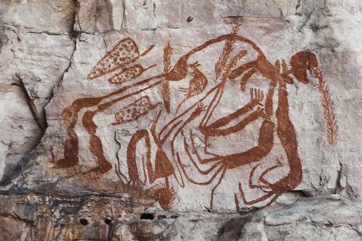 Aborjin mitolojisi, Burrunggui, Arnhem Land (kaya resmi) by Unbekannt Unbekannt