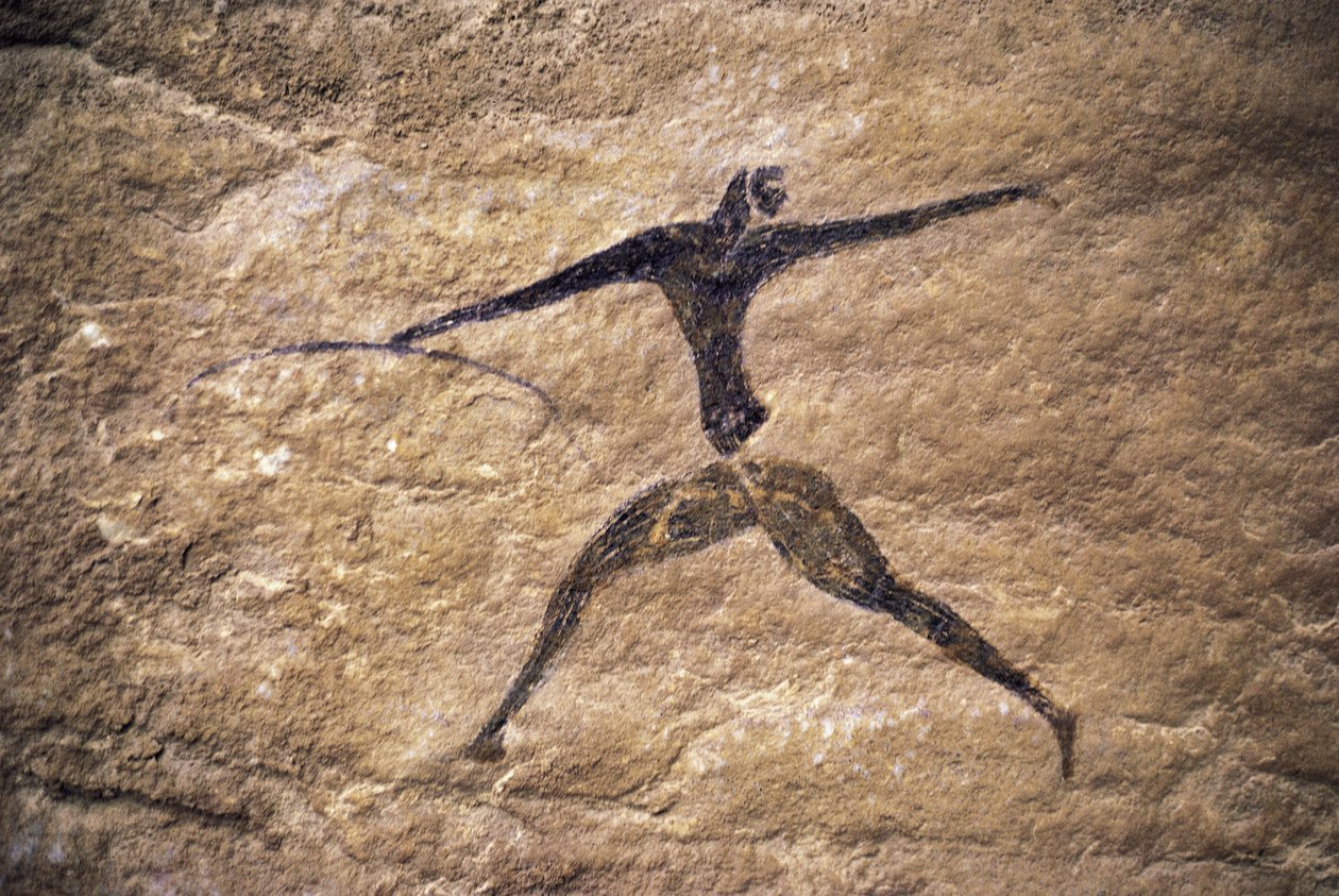 Okçu, mağara resmi, Tassili n