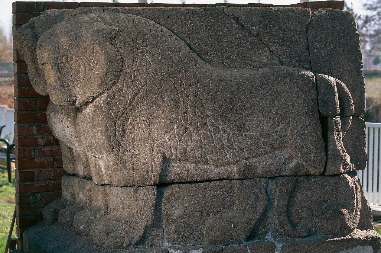 Kültepe (Kanesh), Kapadokya, Türkiye, Hitit uygarlığı, MÖ 3. binyıl aslanları ile kısma by Unbekannt Unbekannt