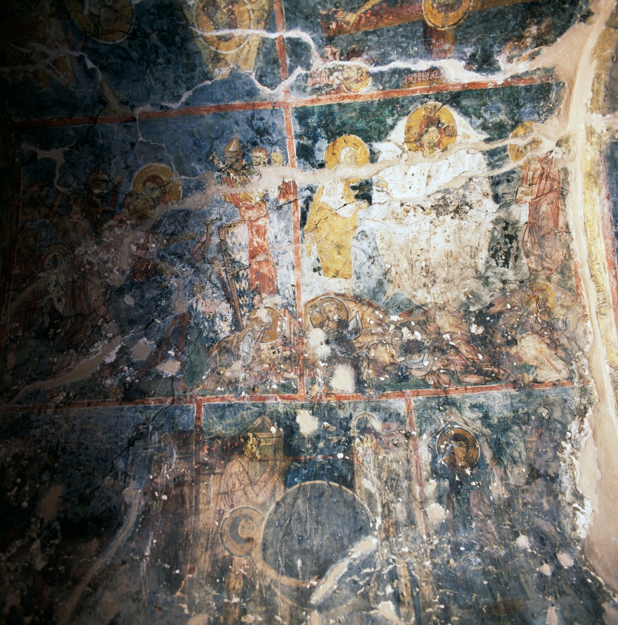 Agios Georgios manastırının tavanındaki freskler, Diavaide, Girit, Yunanistan (fotoğraf) by Unbekannt Unbekannt