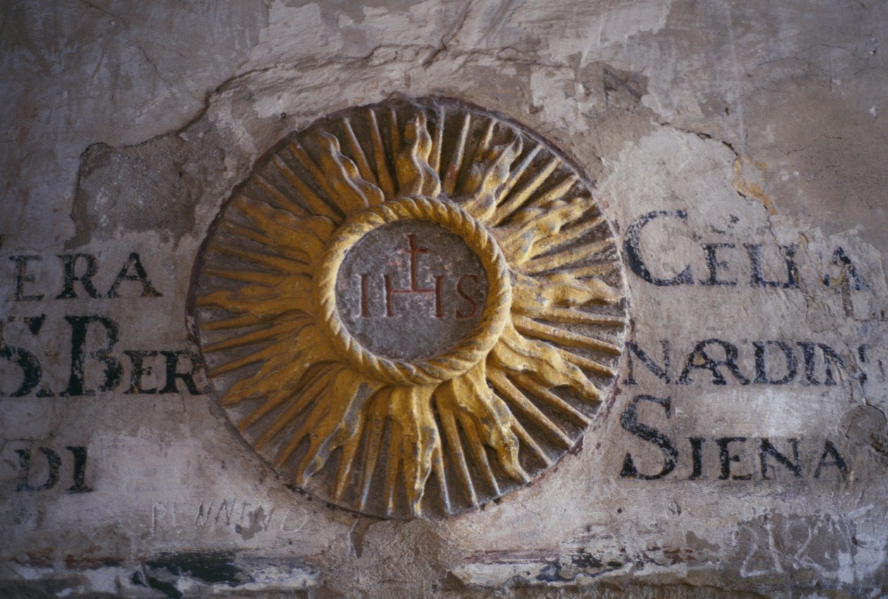 San Bernardino, Saint Francis Manastırı, Fiesole, Toskana, İtalya yatakhanesinin hücresi olan Sun