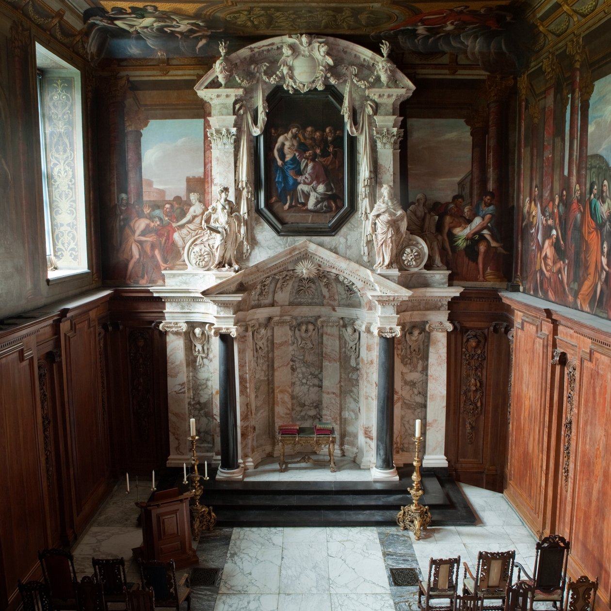 Şapelin içi, Chatsworth House, Derbyshire (fotoğraf) by Unbekannt Unbekannt