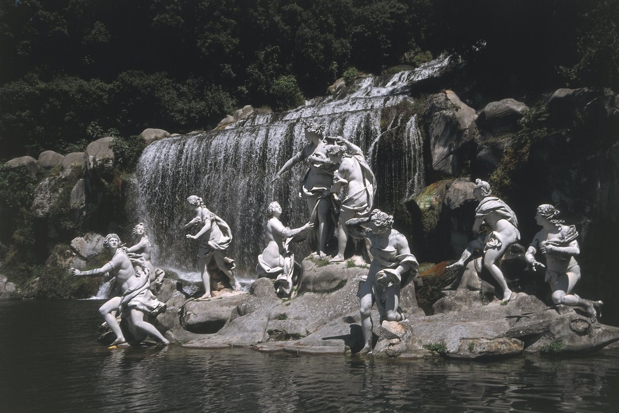 İtalya, Campania Bölgesi, Caserta, Kraliyet Sarayı, Diana ve Actaeon Çeşmesi by Unbekannt Unbekannt