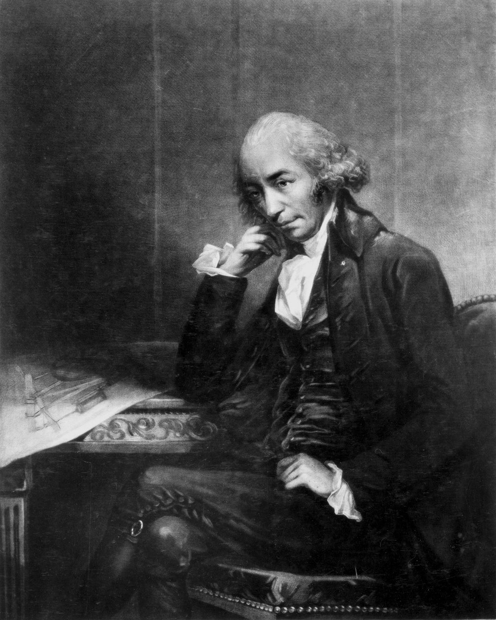 James Watt, İskoç mühendis, c 1793 by Unbekannt Unbekannt