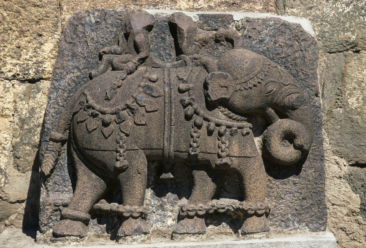 Fili Betimleyen Rölyef, Daulatabad (Devagiri) Kalesi, Maharashtra, Hindistan by Unbekannt Unbekannt