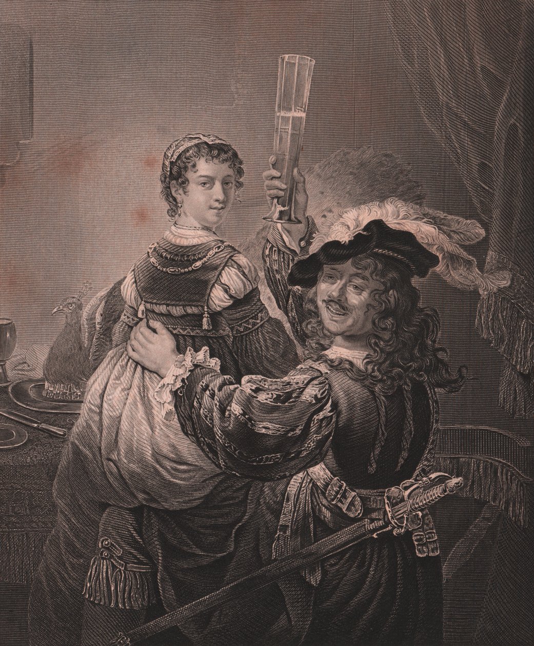Rembrandt eşi Saskia ile birlikte, Payne