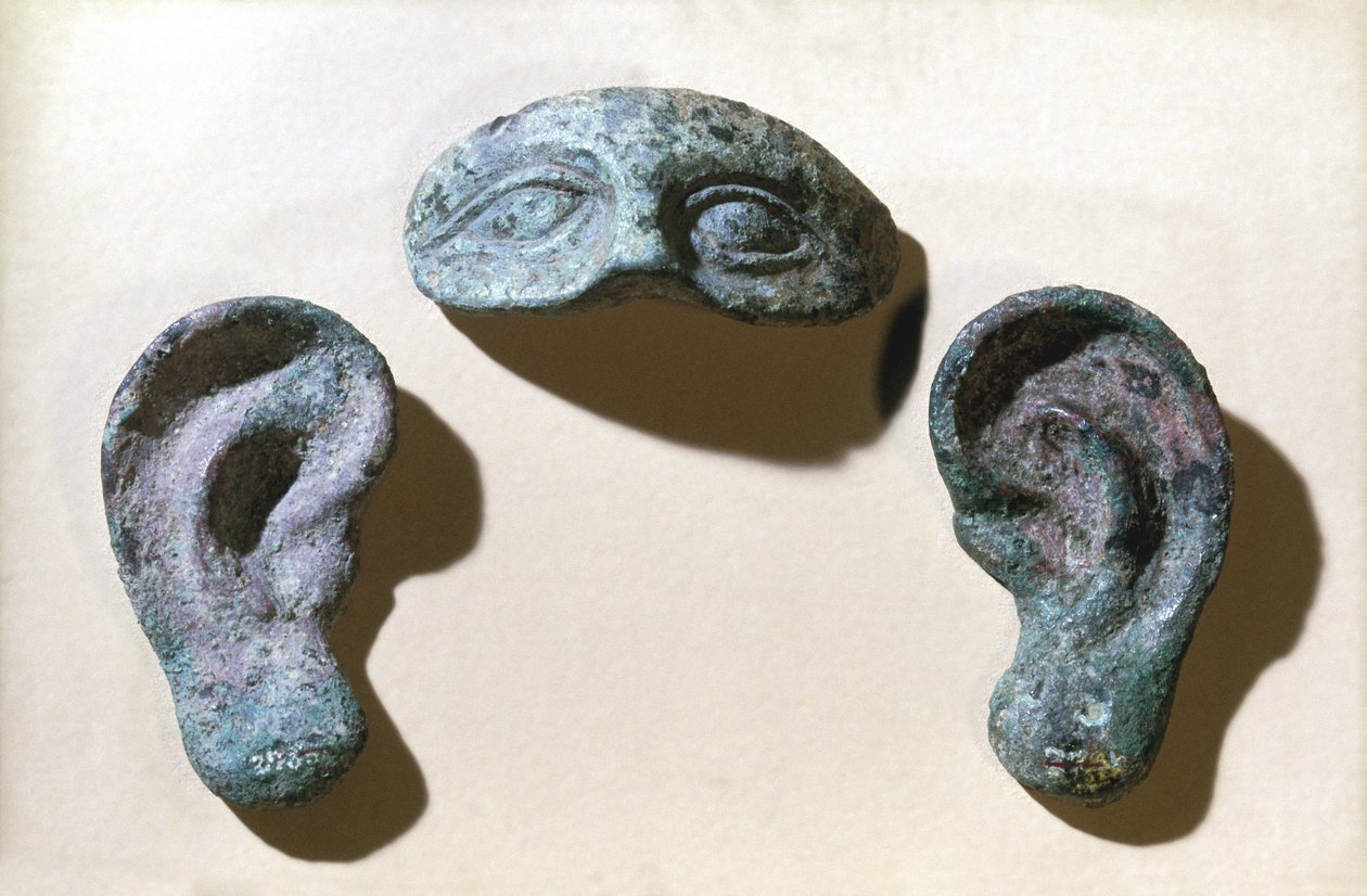 Roma Roma adak gözleri ve kulakları, bronz, MÖ 200-100 MS by Unbekannt Unbekannt
