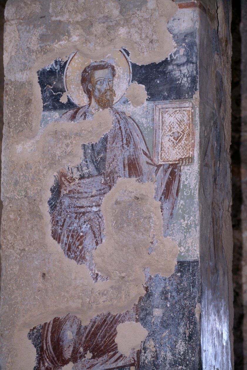 Aziz, Agios Nikolaos kilisesinde fresk, Bizans şehri Mystras (UNESCO Dünya Mirası Listesi) by Unbekannt Unbekannt
