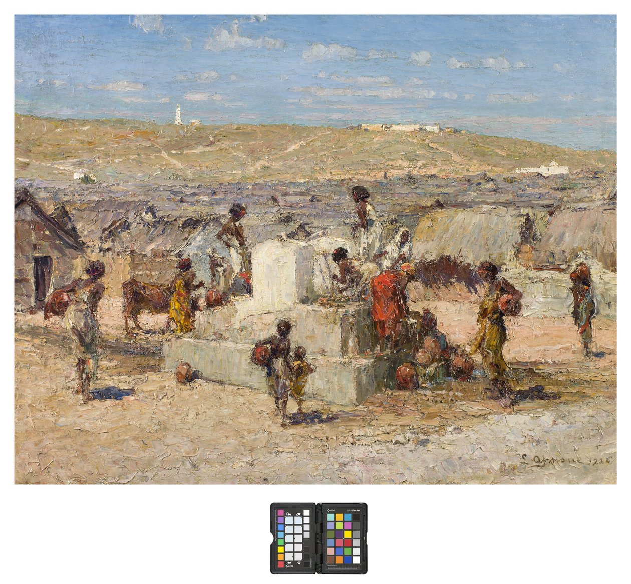 Eh, yerli Amornin köyünde, Mogadişu, 1926 by Lidio Ajmone