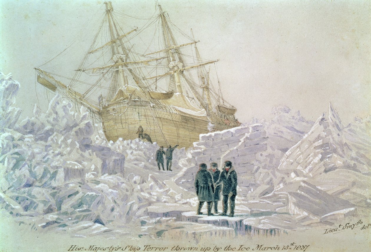 Bir Ticaret Yolculuğunda Olay: Buz Tarafından Fırlatılan HMS Terörü, 15 Mart 1837 by Lieutenant Smyth